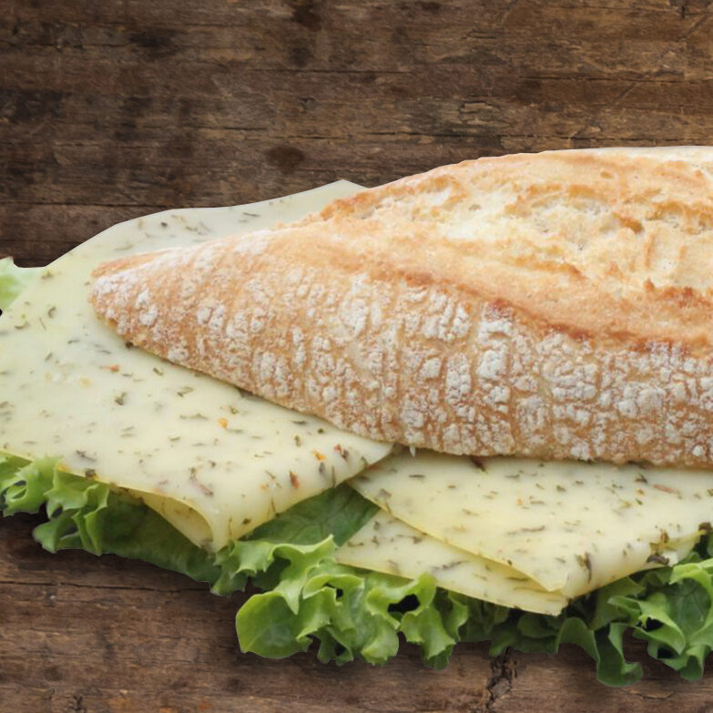 Cheese with herbs blocks