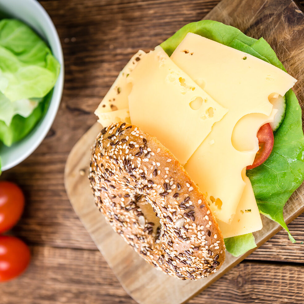 Emmental<br/> cheese slices