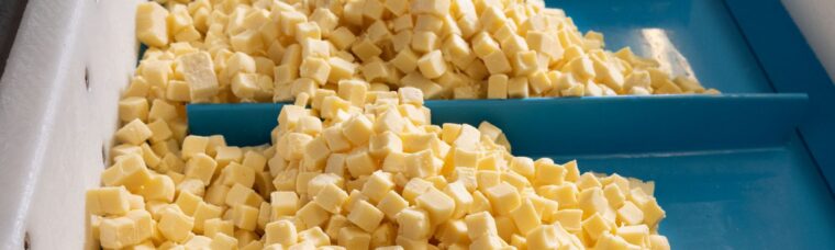 Mimolette minicubes and salad cheese