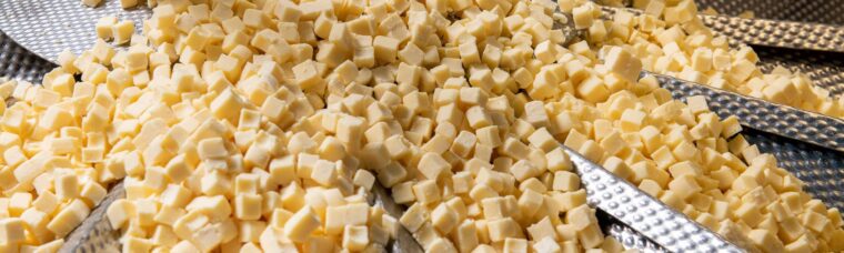 Mimolette minicubes and salad cheese