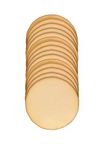 Smoked processed cheese slices